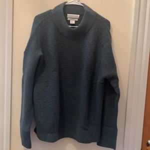 Rachel Zoe 100% Cashmere Sweater Green Dry Cleaned